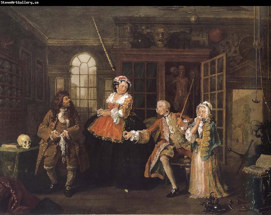 William Hogarth Painting fashionable marriage group s visit to doctor